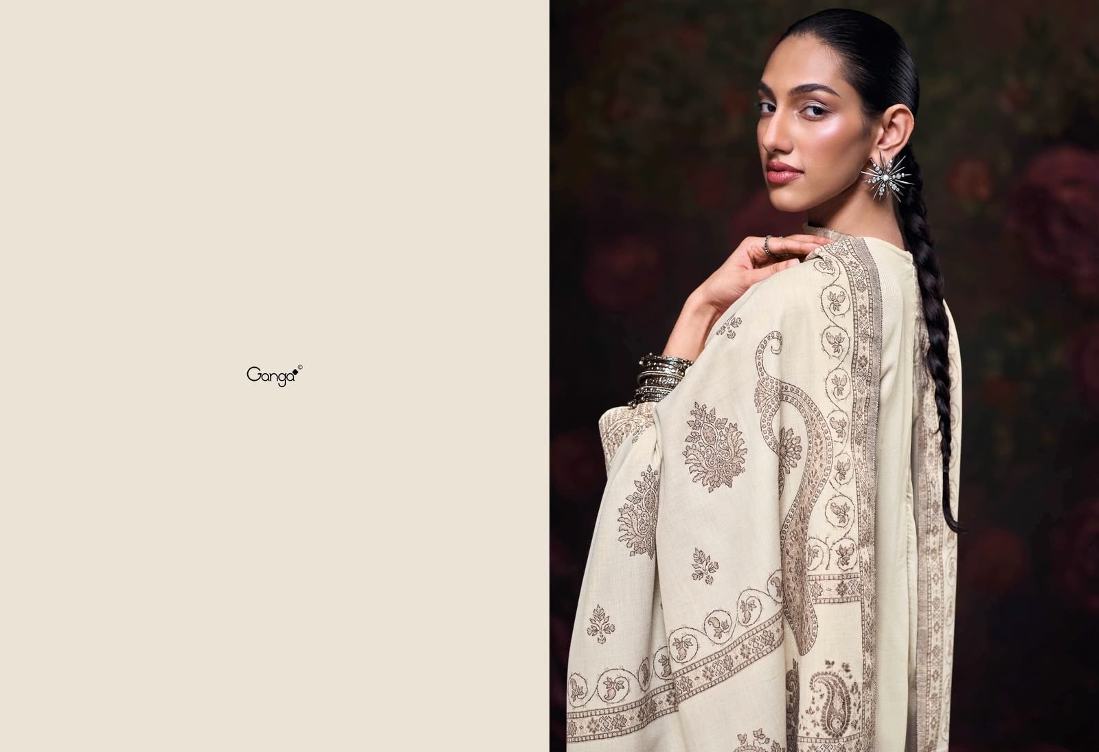 Ganga premium suits – Cream – image 1