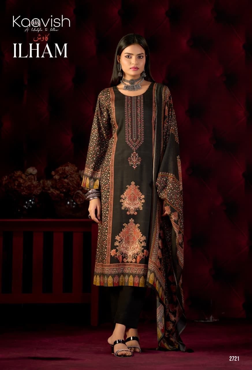pashmina suits – Black – image 5