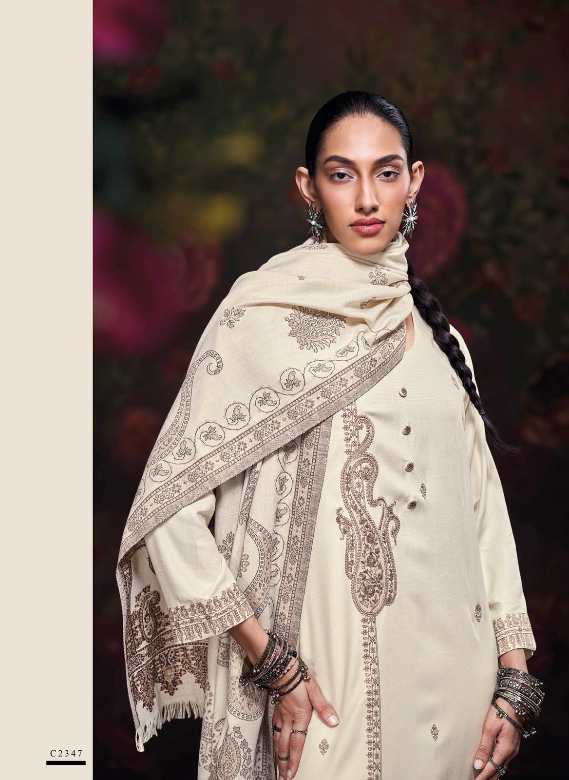 Ganga premium suits – Cream – image 2