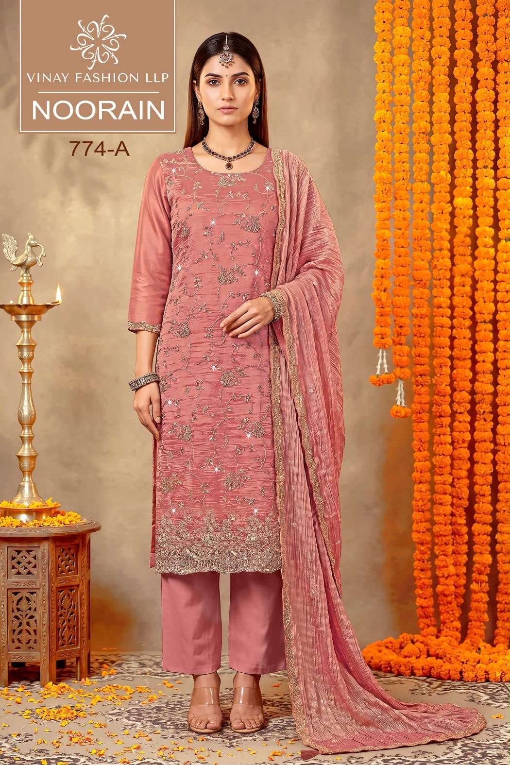 soft silk – peach – image 2